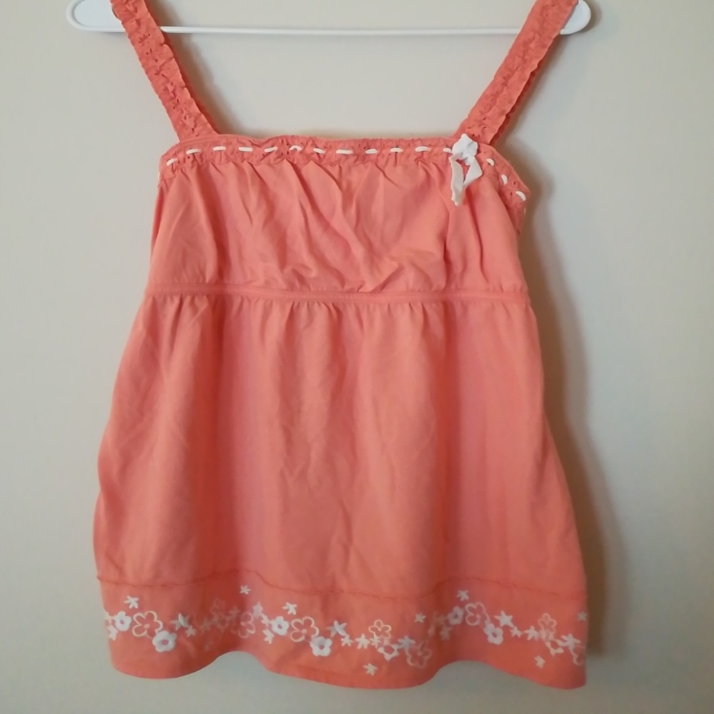Salmon Spaghetti Strap Top